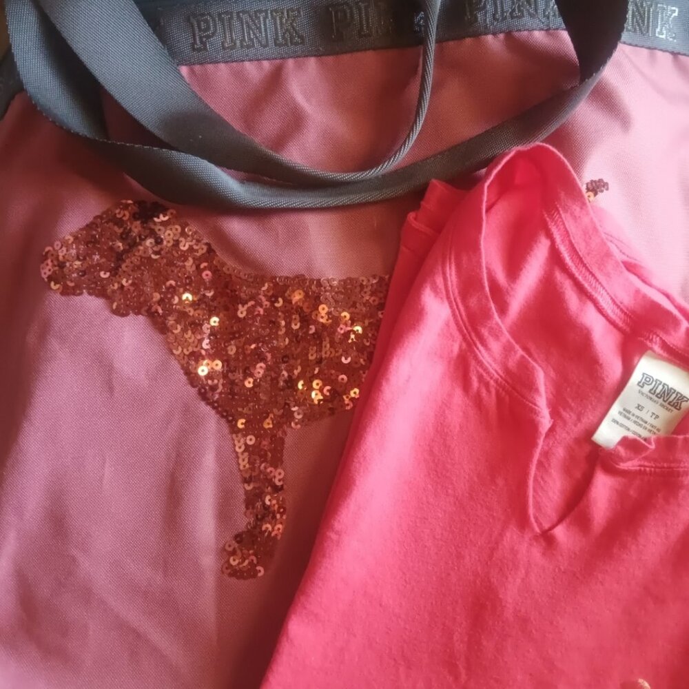 * S O L D * Victoria Secret Tote & Victoria Secret Tee